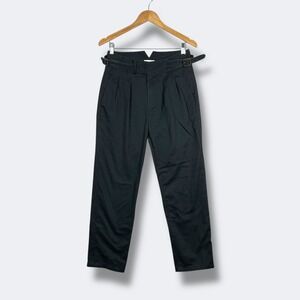 Craftsman Co. Plated Belted Trousers Mens 30 Black Casual Preppy Minimalist